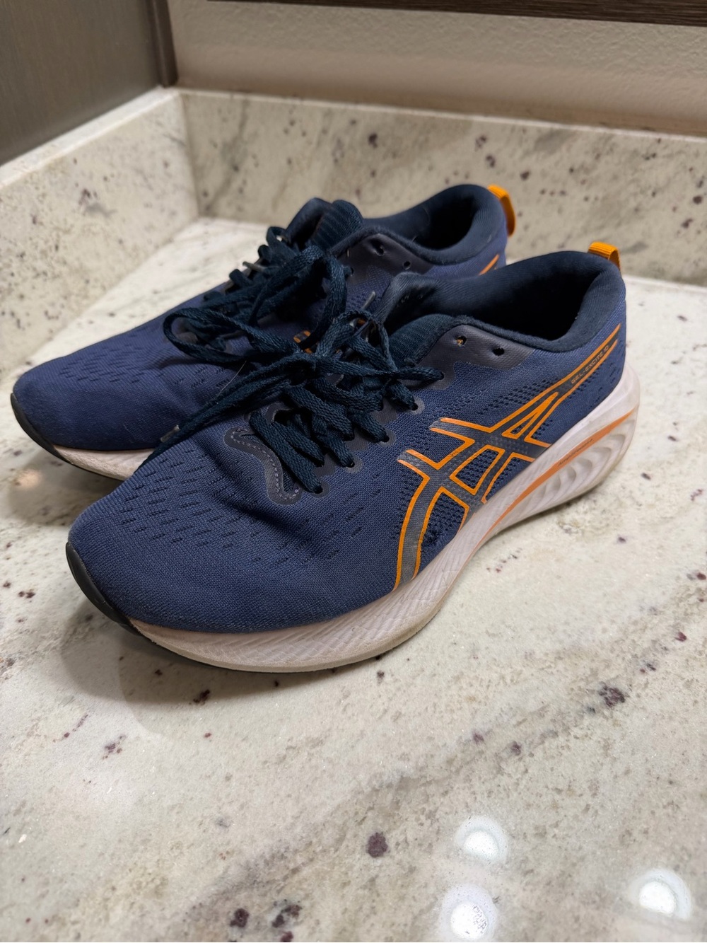 ASICS Gel-Excite 10 Men’s Size 8 Navy Blue Orange Running Shoes 1011B600